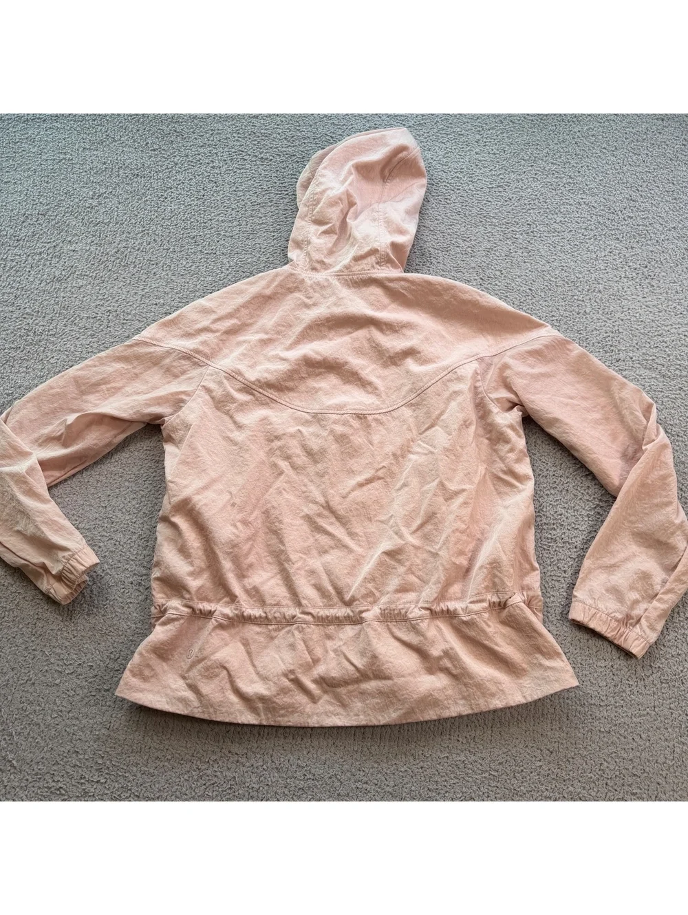 Lululemon Street to Studio Jacket Women’s 10 Dune Blush Pink Hooded Windbreaker